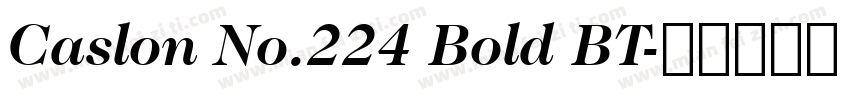 Caslon No.224 Bold BT字体转换